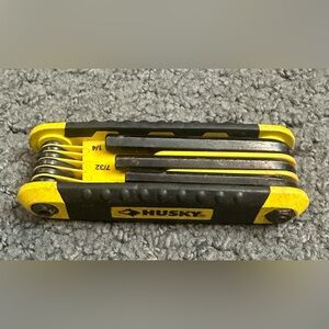 Husky Folding Hex Key SAE Allen Wrench Set 1/4”-5/64”